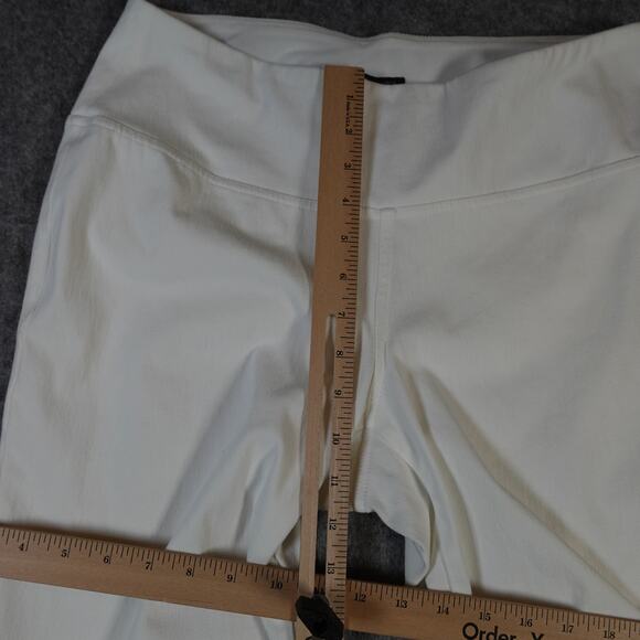 J. Jill Pants Womens Medium Wearever Collection White Pull On Straight Lined - Picture 4 of 11